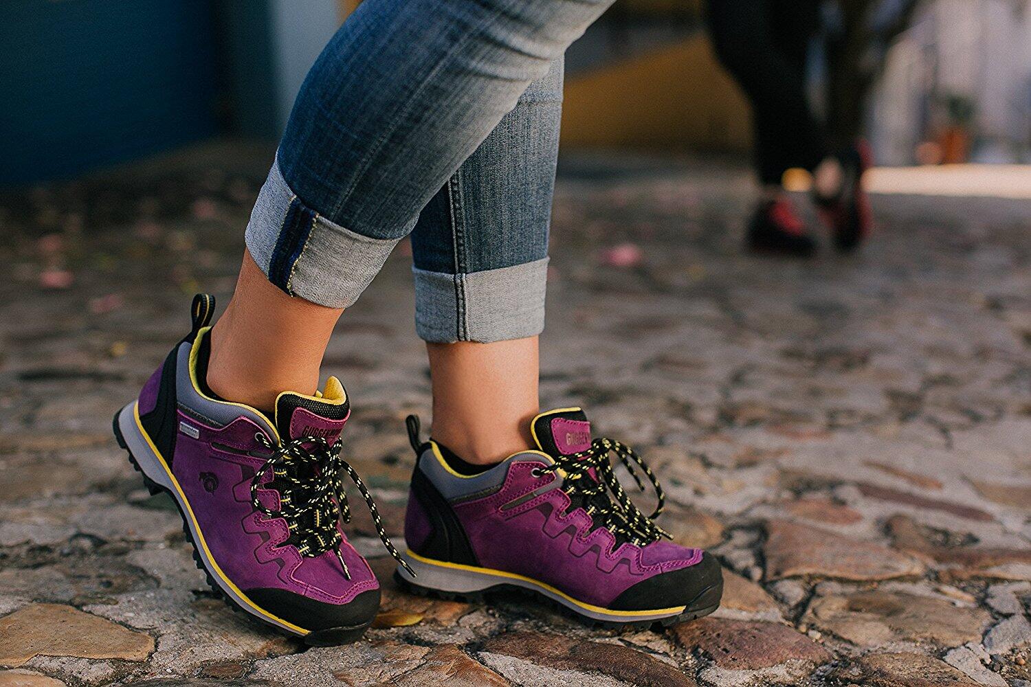 Damen Wanderschuhe PT024 Wasserdicht mit Membran und Wildleder 3/7