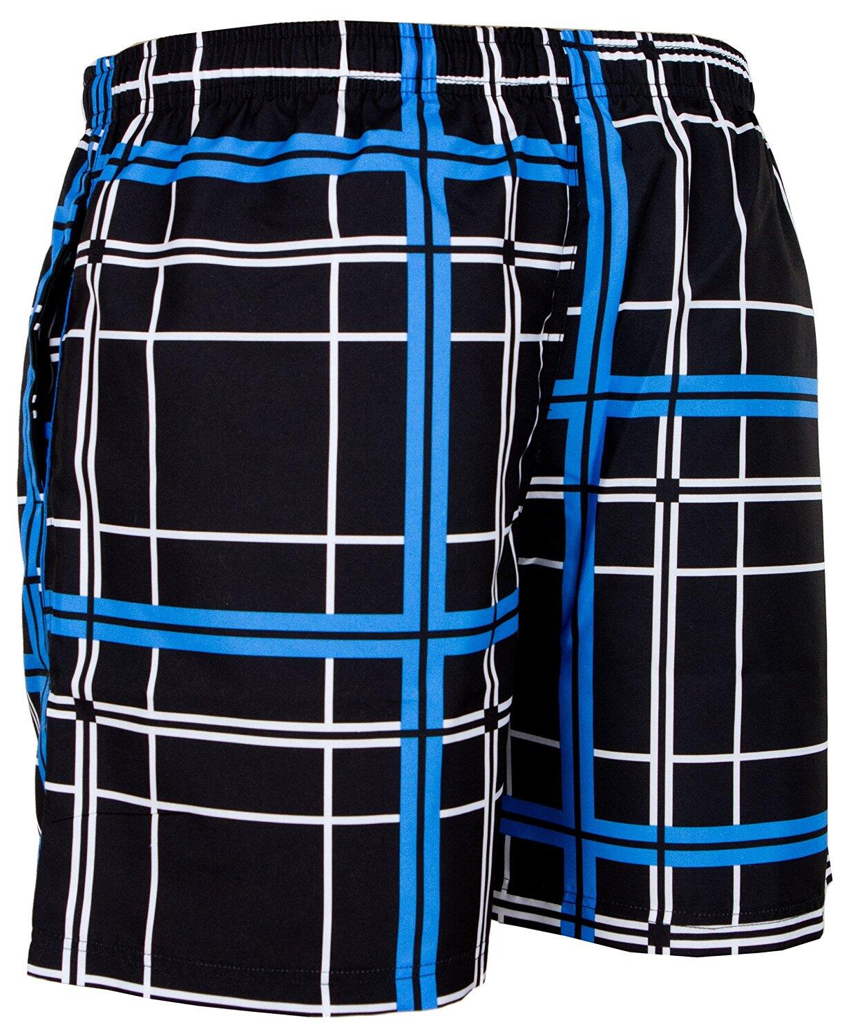 GUGGEN MOUNTAIN 2360 Boardshort Short Maillot de bain homme à carreaux 5/6