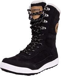 Bottes d'hiver en fourrure pour femme partiellement doublées en laine d'agneau