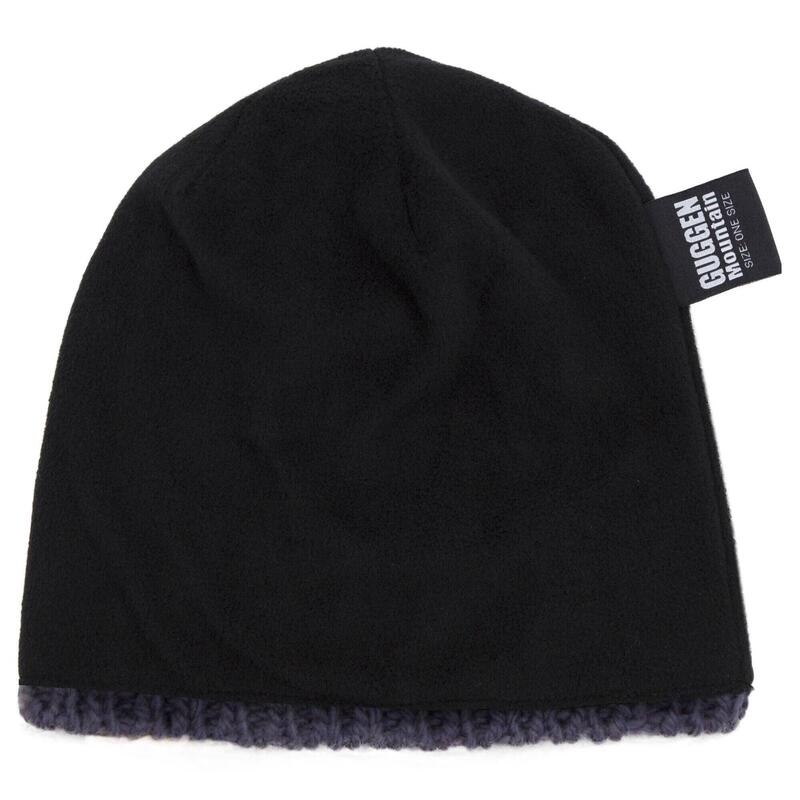 GUGGEN Mountain K013 muts Wintermuts met pompon en lichte fleece voering