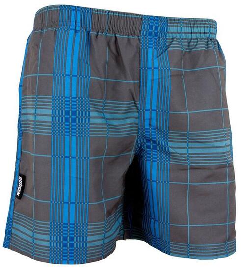 GUGGEN MOUNTAIN Style 4 Heren Zwembroek Geruit *Grijsblauw*