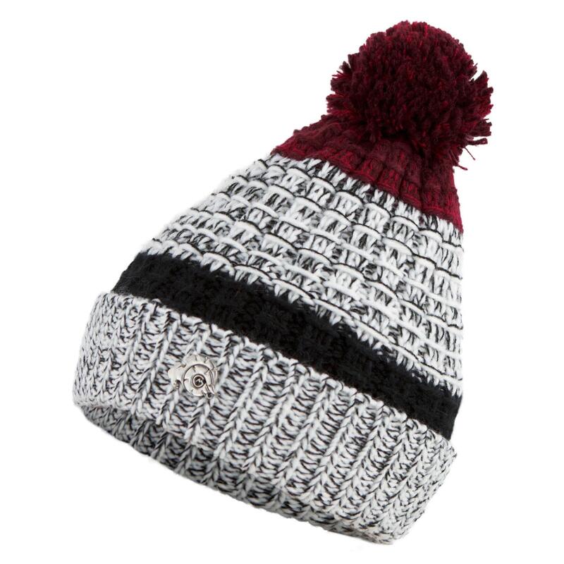 Bonnet K109 Bonnet d'hiver avec pompon et doublure polaire légère