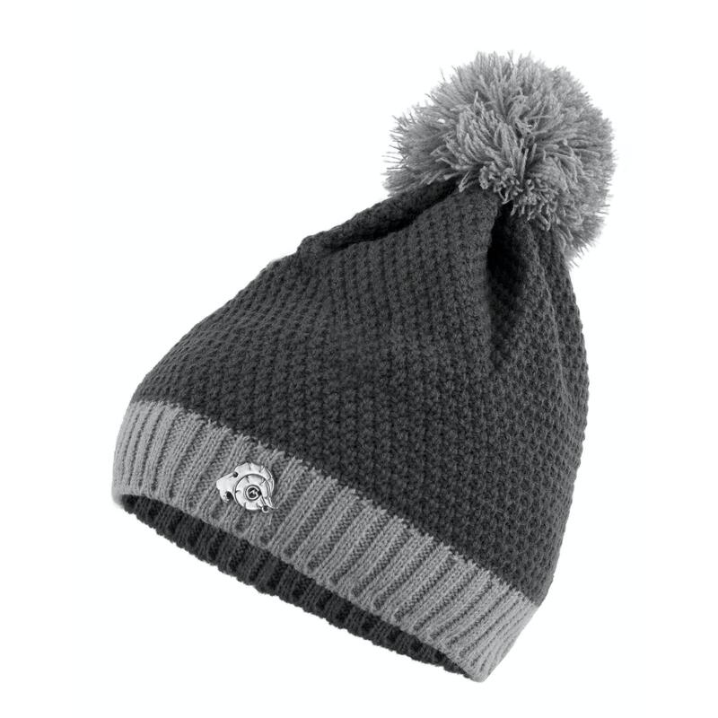 Căciulă de iarnă GUGGEN Mountain K119 cu căptușeală din lână și bobble, unisex