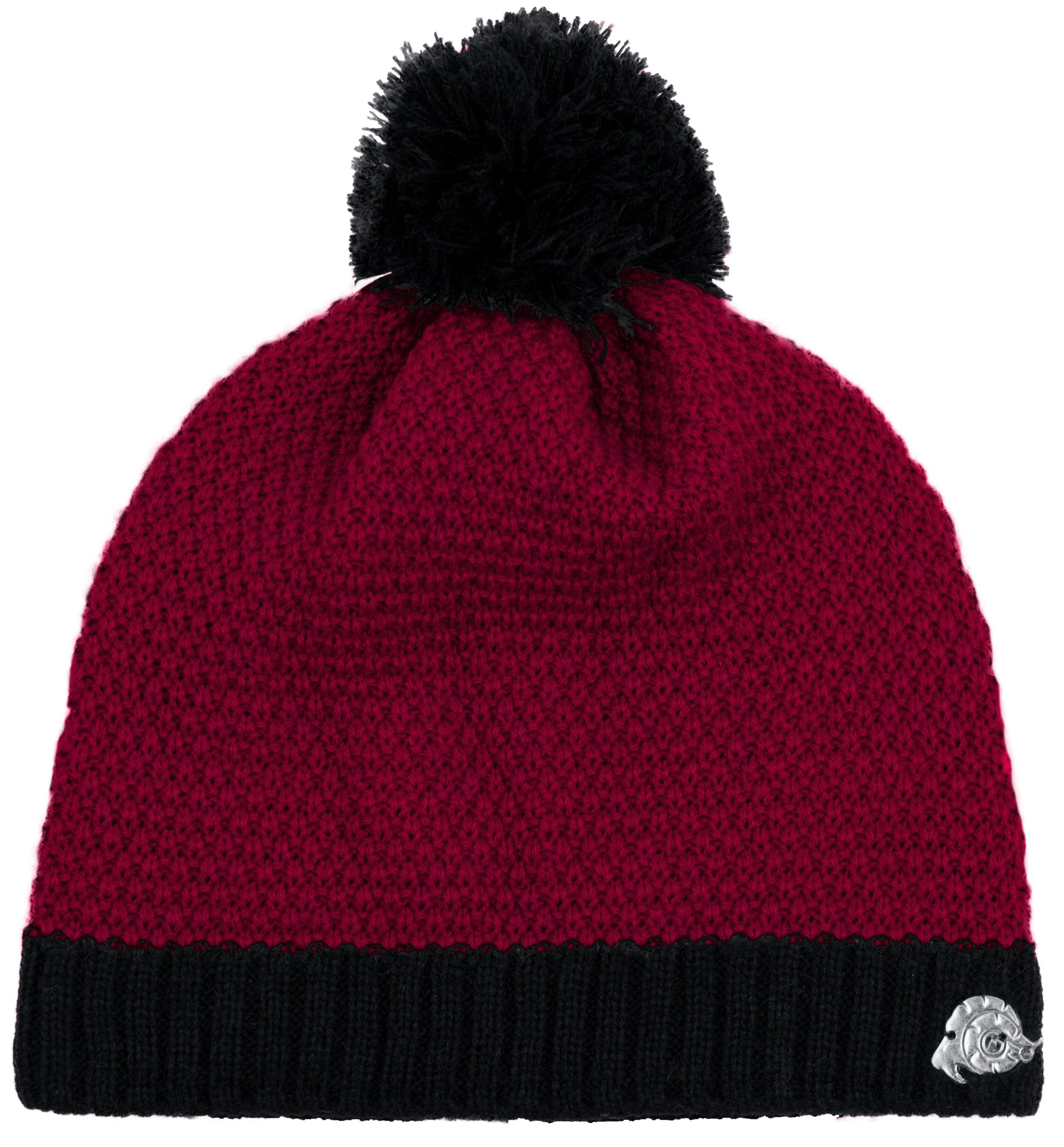 GUGGEN Mountain K119 hoed Wintermuts met pompon en fleece voering 5/7