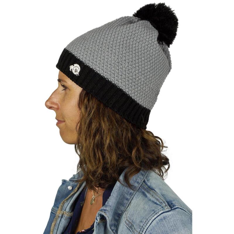 Căciulă de iarnă GUGGEN Mountain K119 cu căptușeală din lână și bobble, unisex