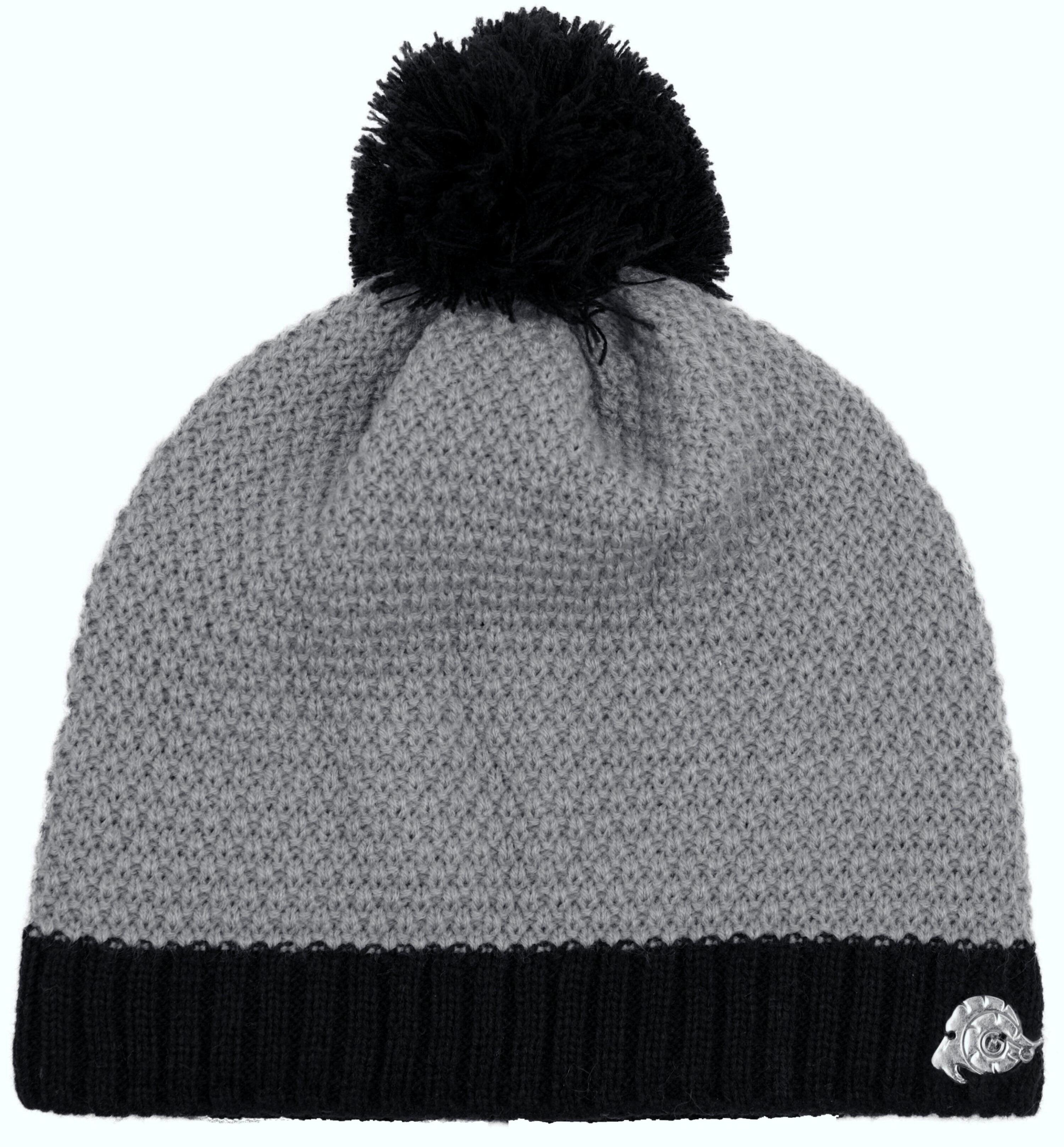 GUGGEN Mountain K119 hoed Wintermuts met pompon en fleece voering 6/7