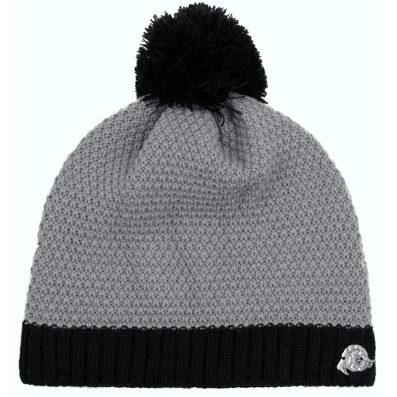 GUGGEN Mountain K119 hoed Wintermuts met pompon en fleece voering