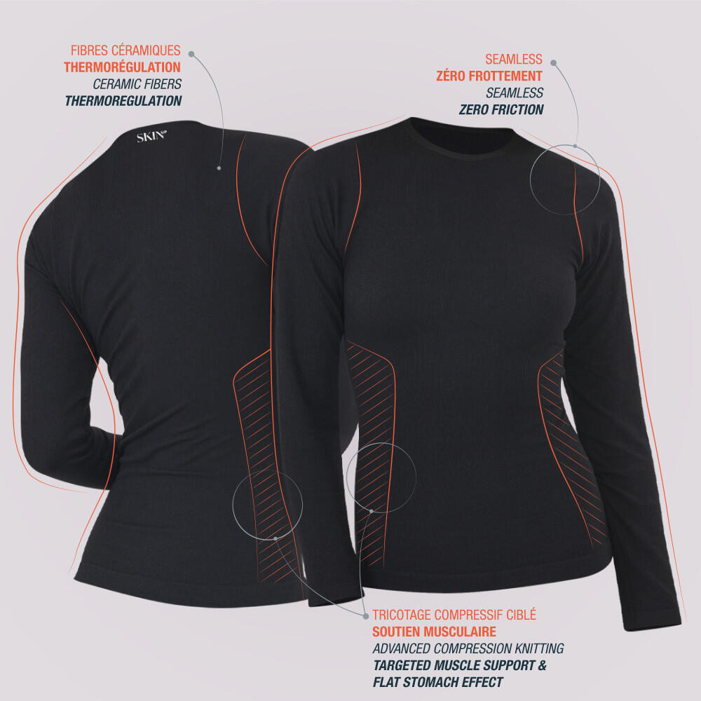 T-shirt femme - manches longues - compression ferme - SKINUP Sport 5/5
