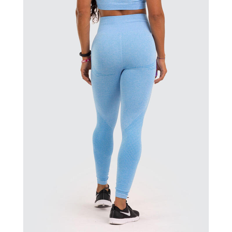 Naadloze Reflex Fitness-legging voor dames, blauw