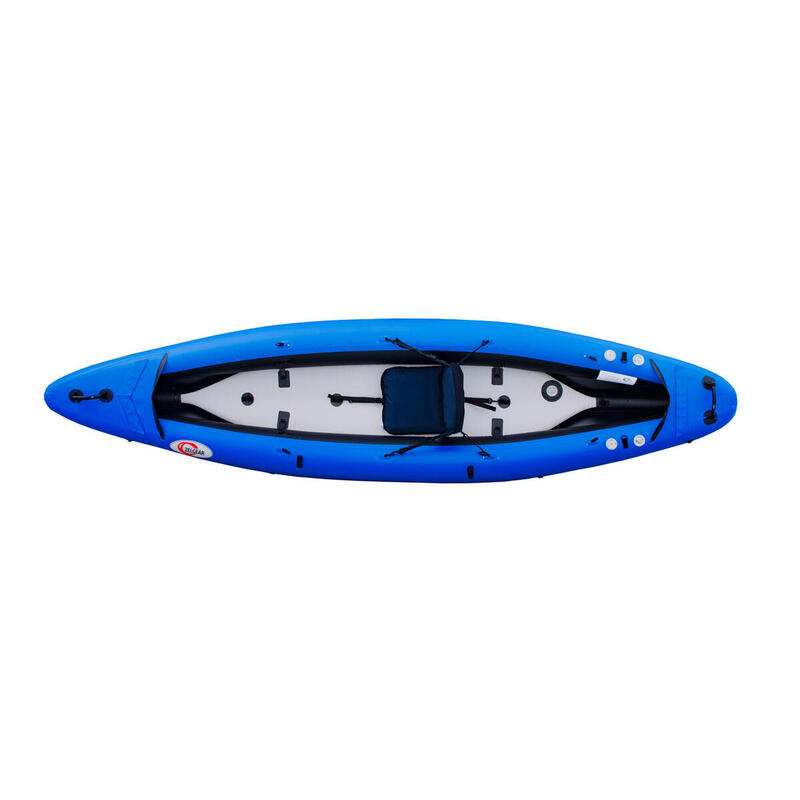 Kajak pneumatyczny jednoosobowy turystyczny do pływania Zelgear Alpha Z-370 drop