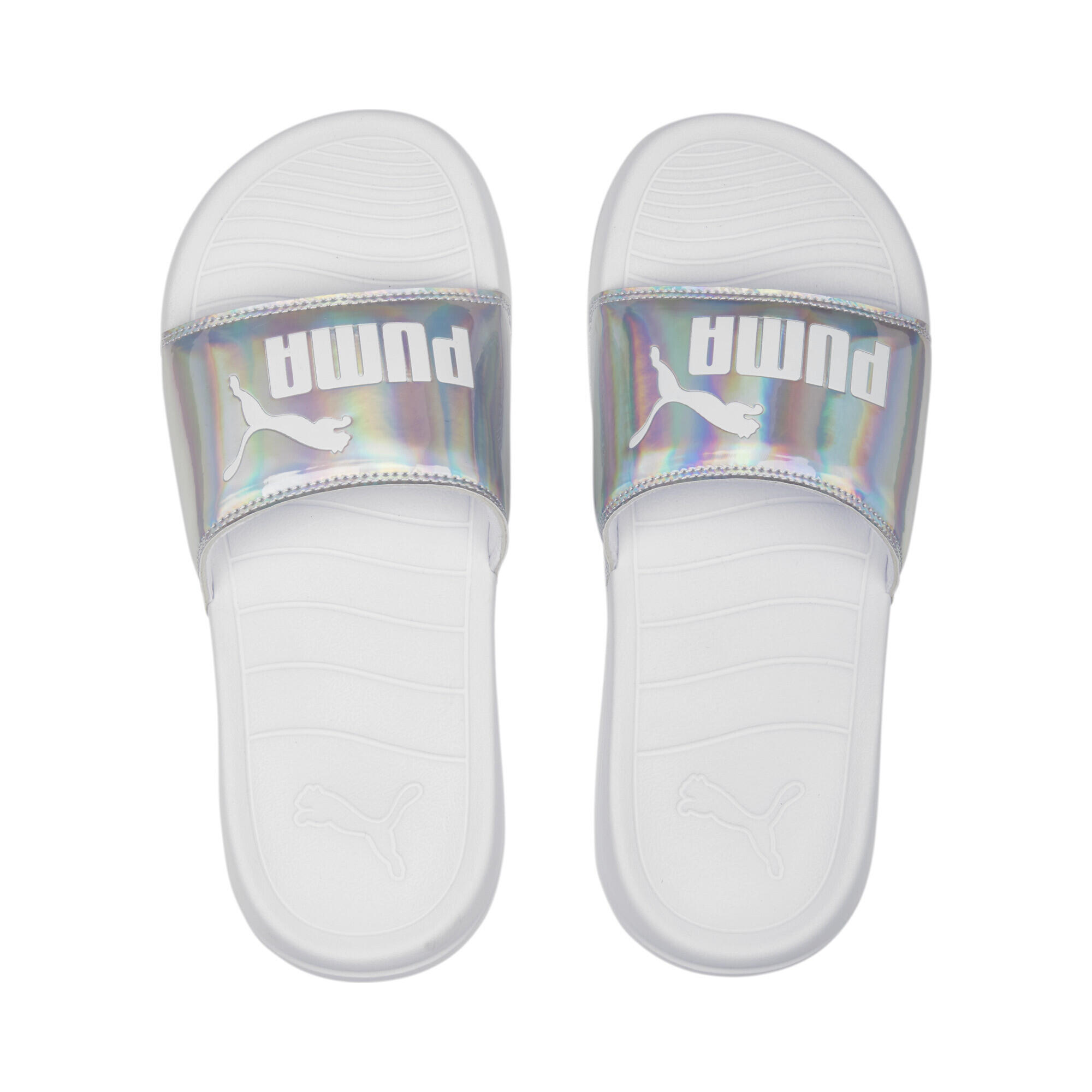 Claquettes Popcat 20 Iridescent Femme PUMA Iridescent White Metallic 6/6