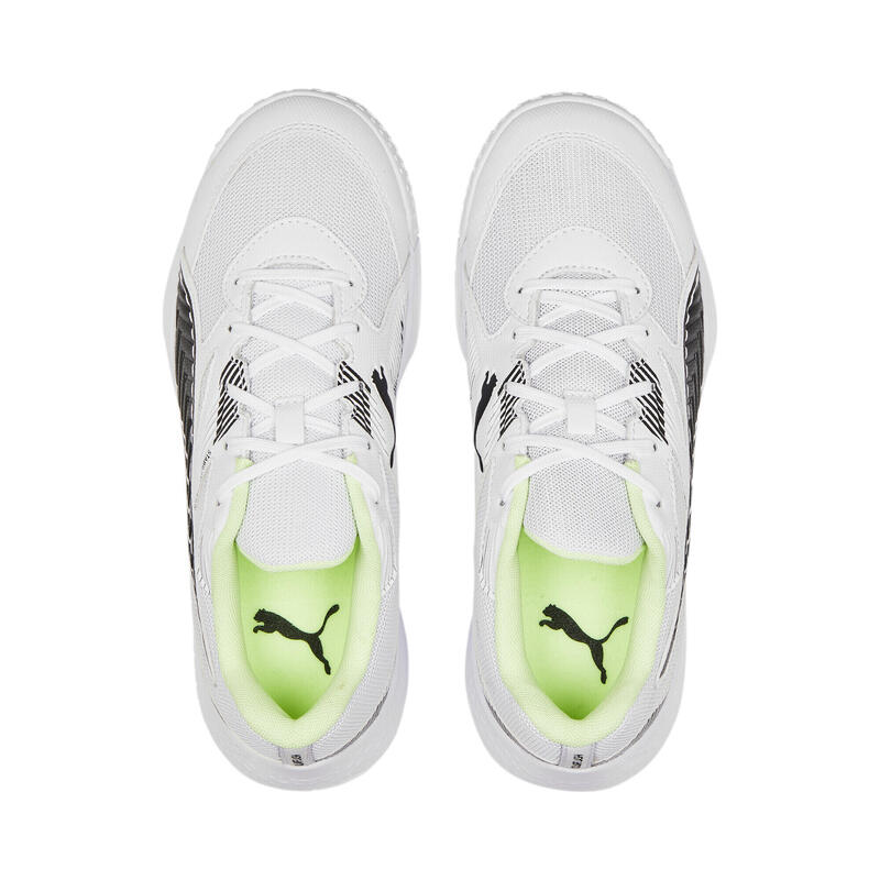 Solarflash II Hallen-Sportschuhe Jungen PUMA White Black Fizzy Light Yellow
