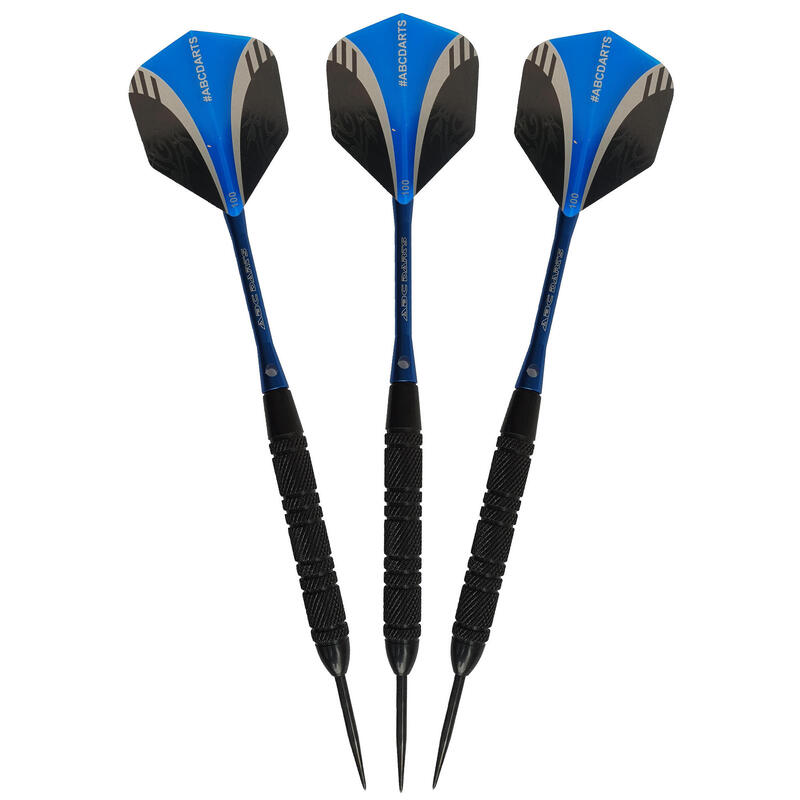 ABC Darts - 2 Lots De Fléchettes Noir Laiton - 21 grammes