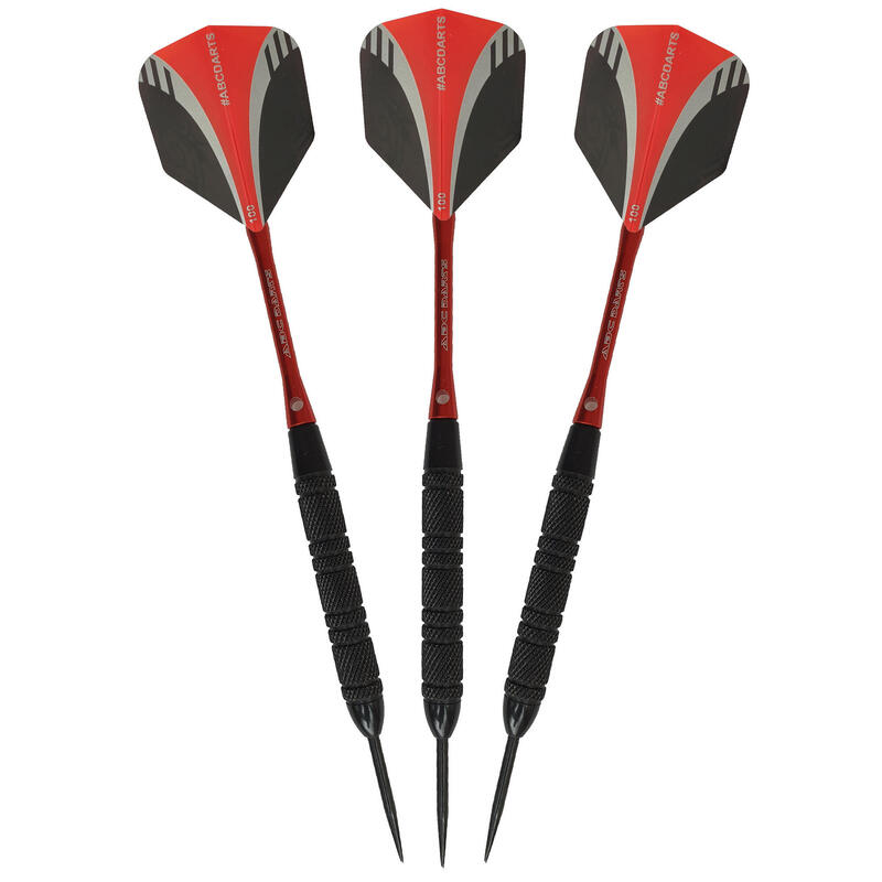 ABC Darts - 2 Lots De Fléchettes Noir Laiton - 21 grammes