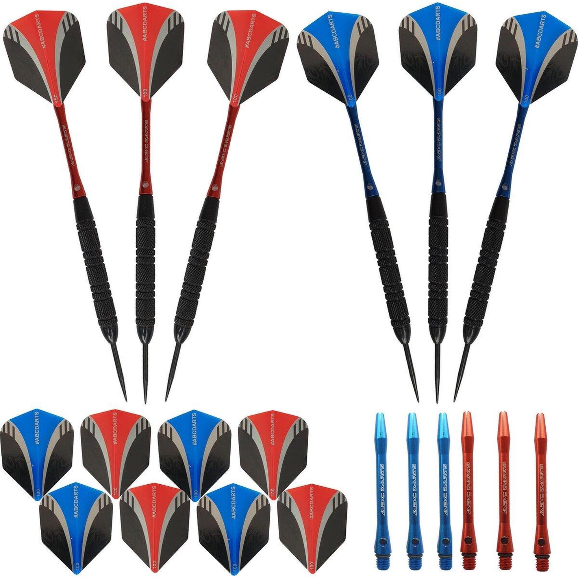 ABC Darts - 2 sets Black Brass Dartpijlen - 21 gram 1/6