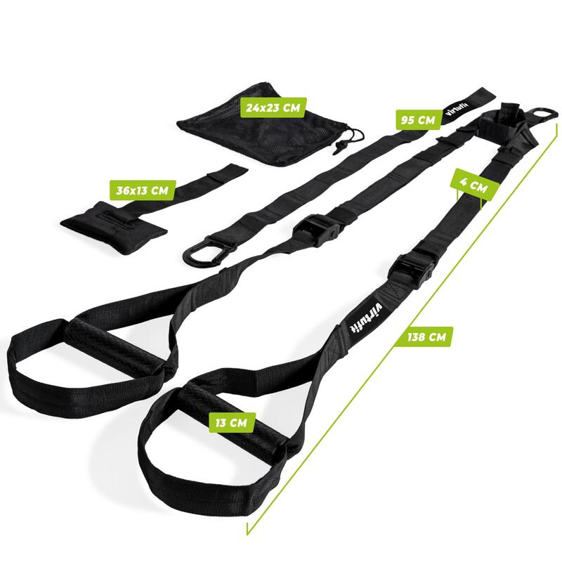 Suspension Trainer Pro met Opbergtas - Zwart