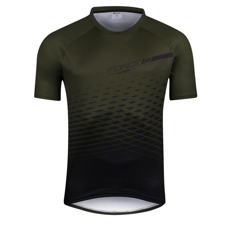 Tricou maneca scurta Force MTB Angle army XS