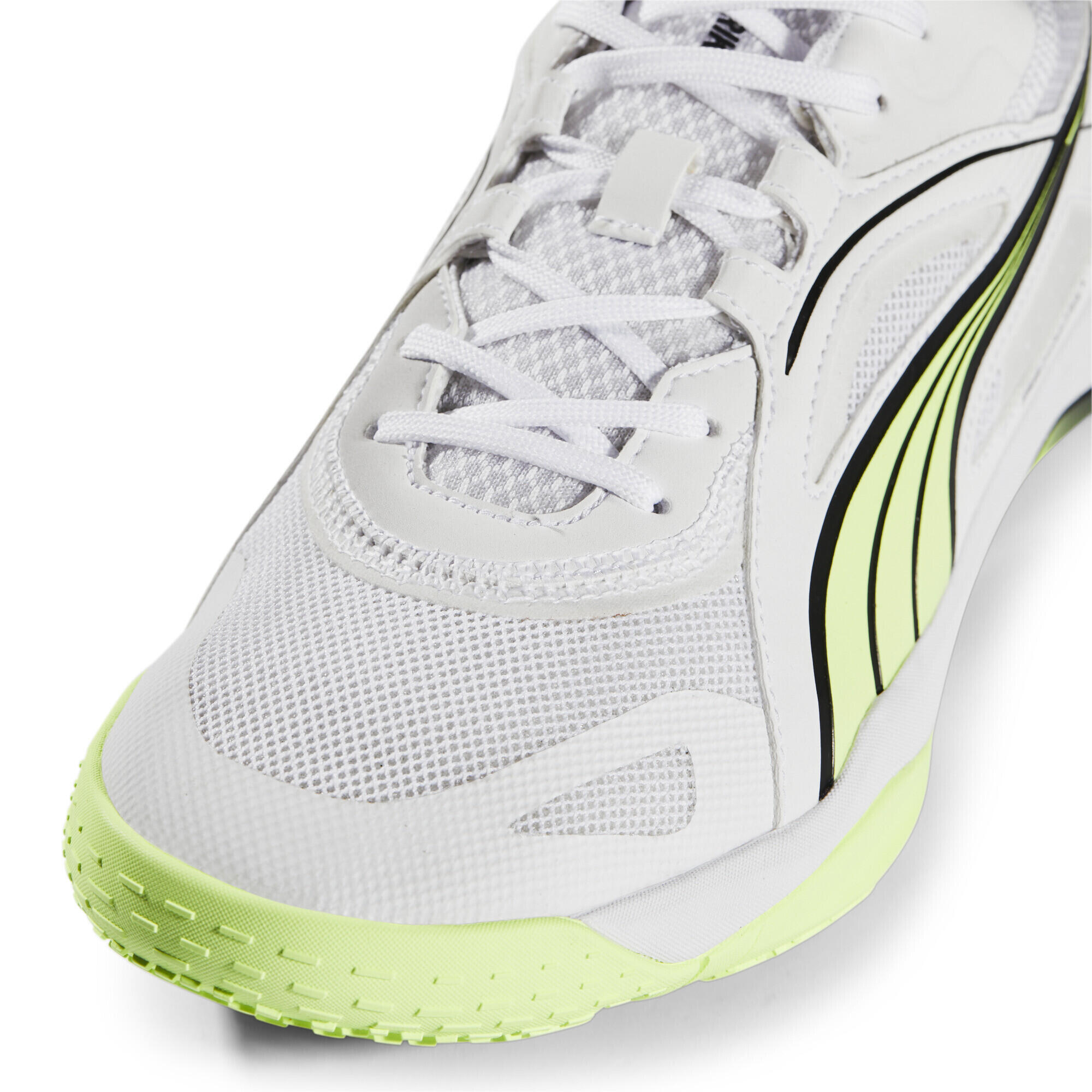 Solarstrike II indoorsportschoenen PUMA White Fizzy Light Black Yellow 7/7