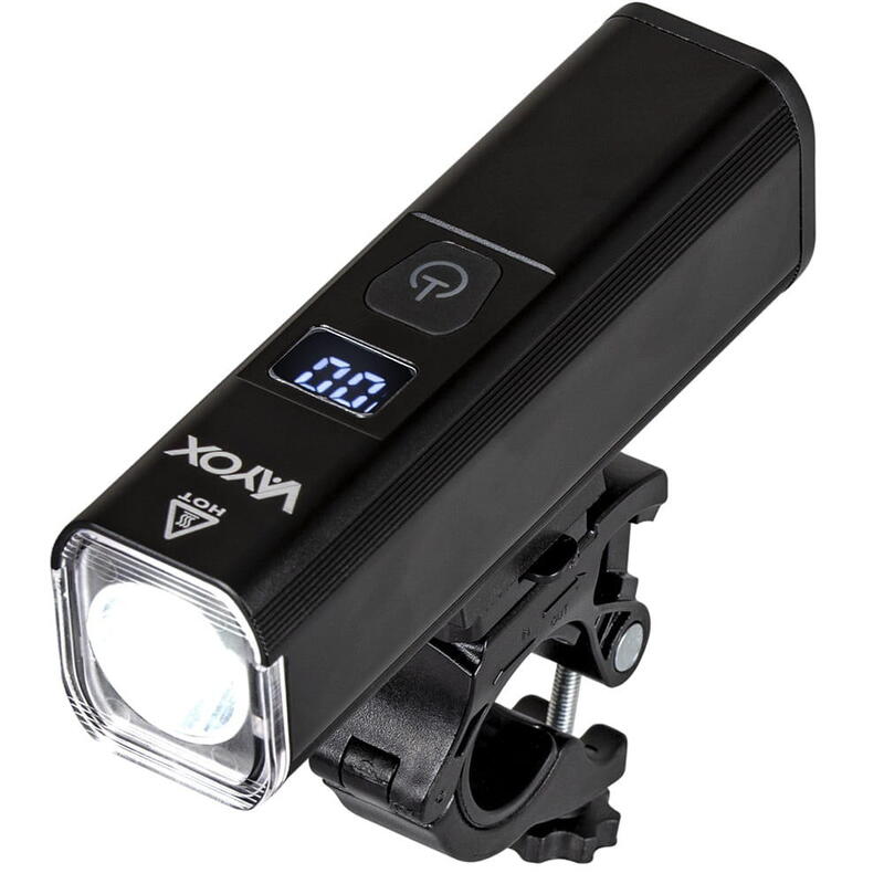 Vayox VA0071 éclairage avant de vélo 1300lm batterie externe LCD rechargeable
