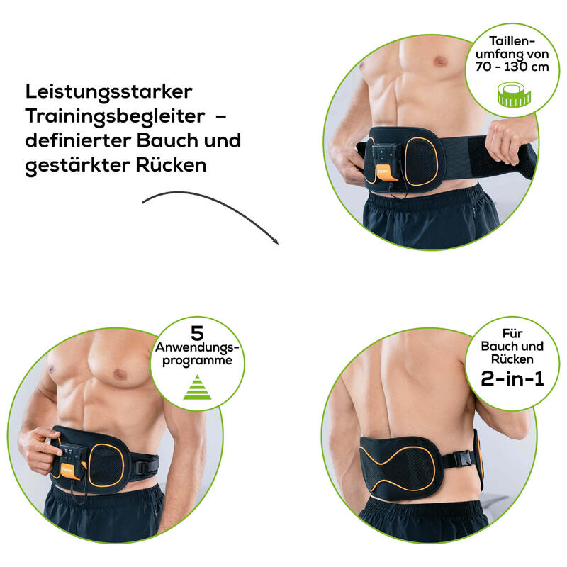 Beurer Ceinture de musculature dorsale et abdominale EM 39 Noir