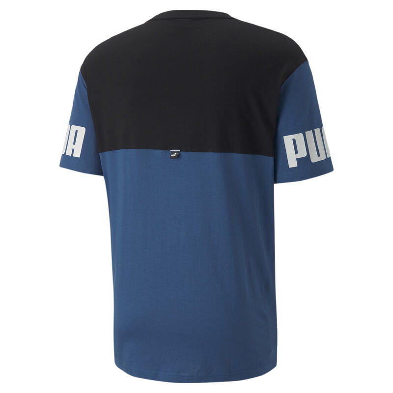 Power T-shirt met kleurblok voor heren PUMA