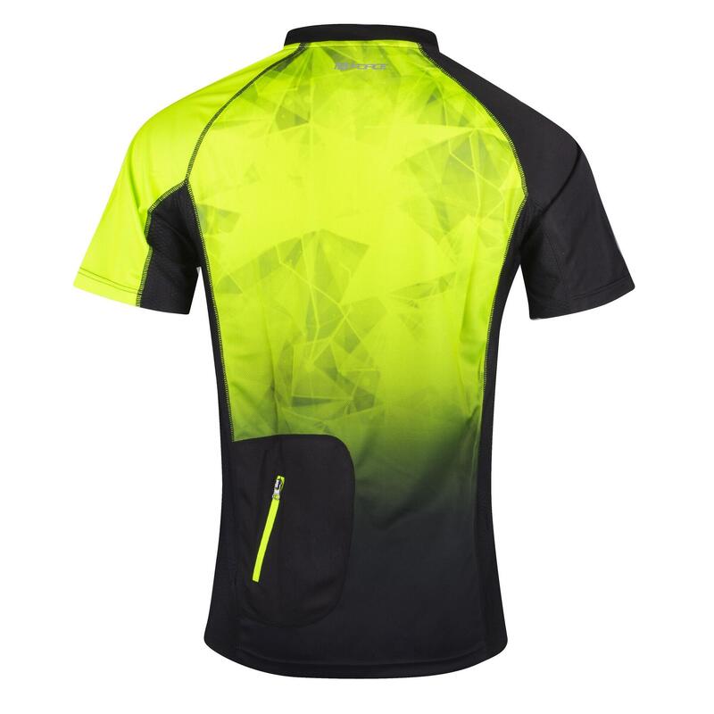 Tricou ciclism Force MTB Core, fluo/negru, XL