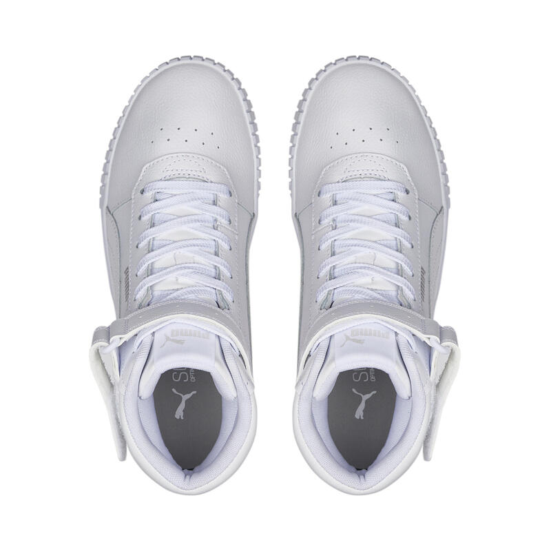 Sneakers Carina 2.0 Mid da donna PUMA White Silver Gray