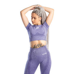 T-shirt Reflex, Fitness femme à manches courtes violet