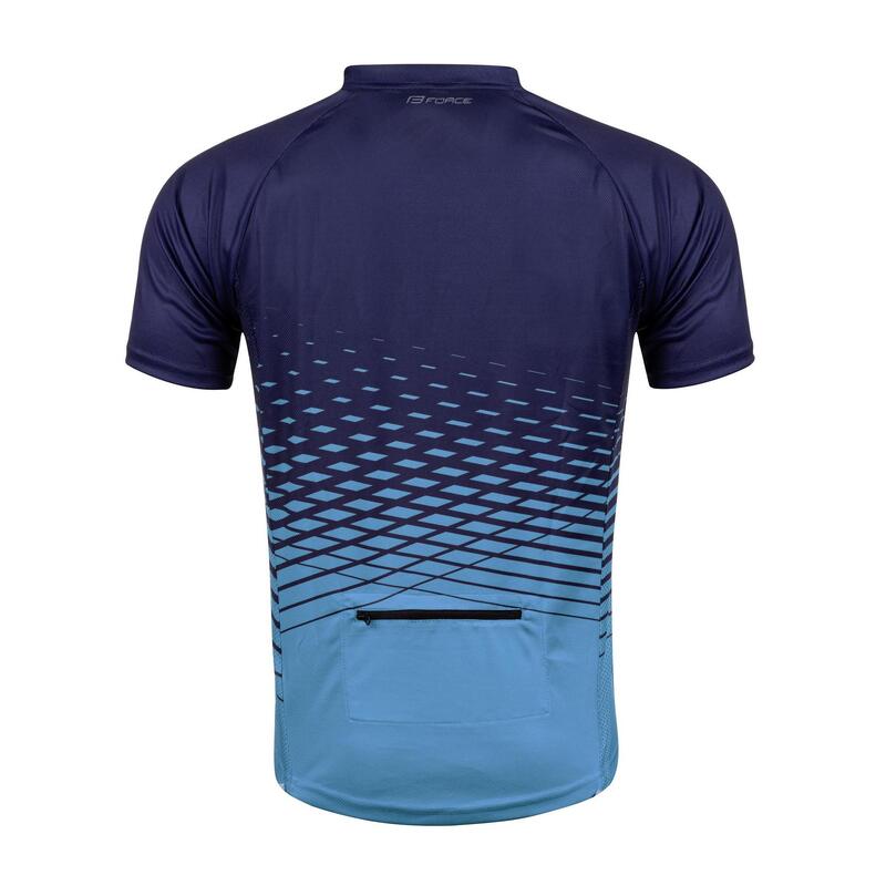 Tricou maneca scurta Force MTB Angle, albastru, XS