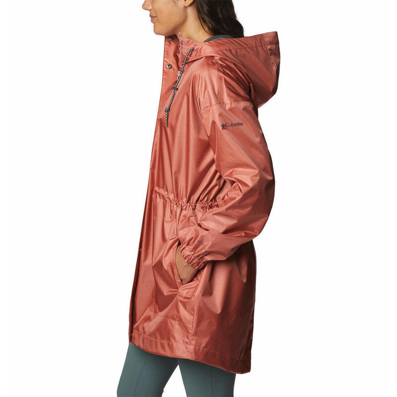 Regenmantel Splash Side Jacket Damen - rot