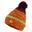 Cappello invernale GUGGEN Mountain K109 con pompon e fodera in pile leggero