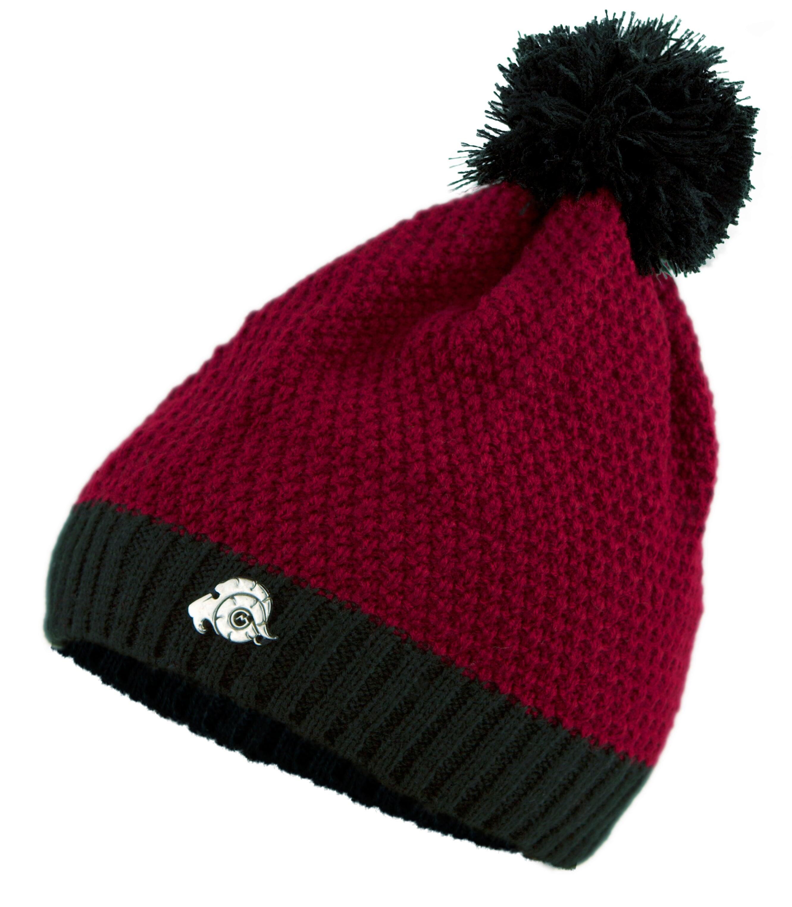 Căciulă de iarnă GUGGEN Mountain K119 cu căptușeală din lână și bobble, unisex