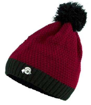 Cappello invernale GUGGEN Mountain K119 con pompon e fodera in pile
