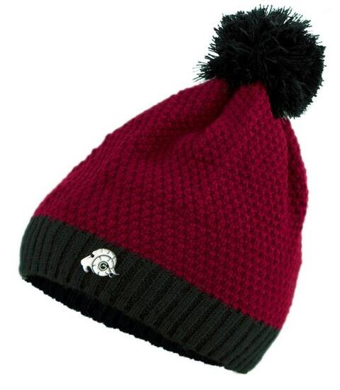 Cappello invernale GUGGEN Mountain K119 con pompon e fodera in pile