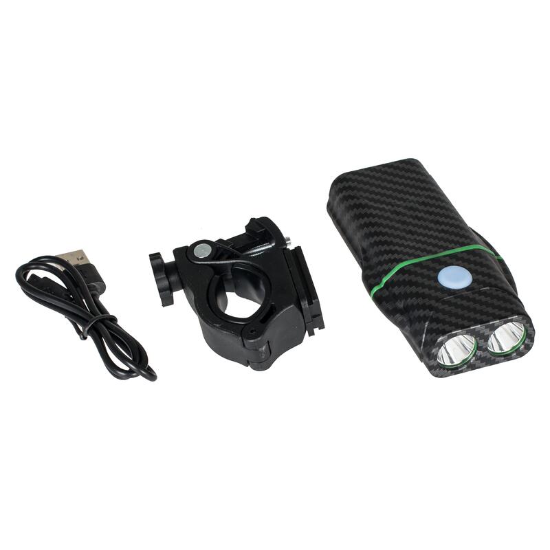 Vayox VA0047 fietskoplamp 600lm oplaadbare externe batterij