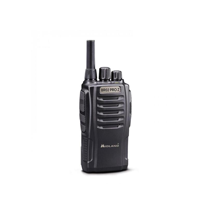 Walkie talkie MIDLAND BR02 PRO Z Pack 4 radios con cargador múltiple y 6 micro