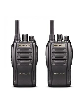 Talkie walkie Midland BR02 PRO Z, 2 radios avec chargeurs et 2 micro oreillettes