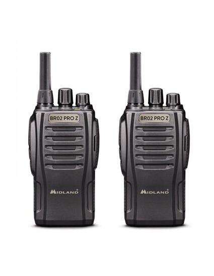 Talkie walkie Midland BR02 PRO Z, 2 radios avec chargeurs et 2 micro oreillettes