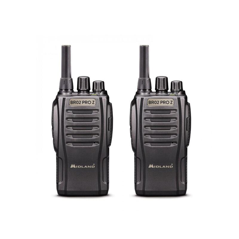 Walkie talkie MIDLAND BR02 PRO Z Pack 2 radios con cargadores y dos micro