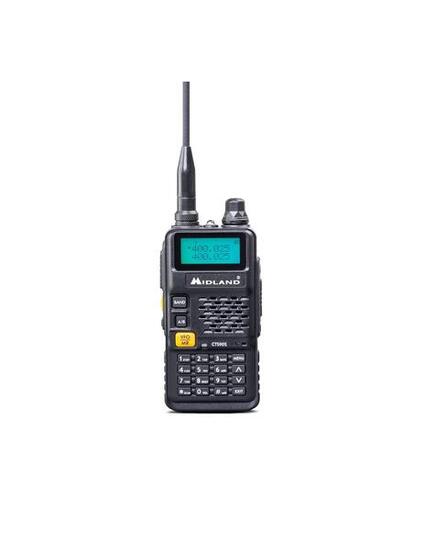 MIDLAND CT590 S Radiotrasmittente Dual Band VHF/UHF 5W 128 Canali Nero