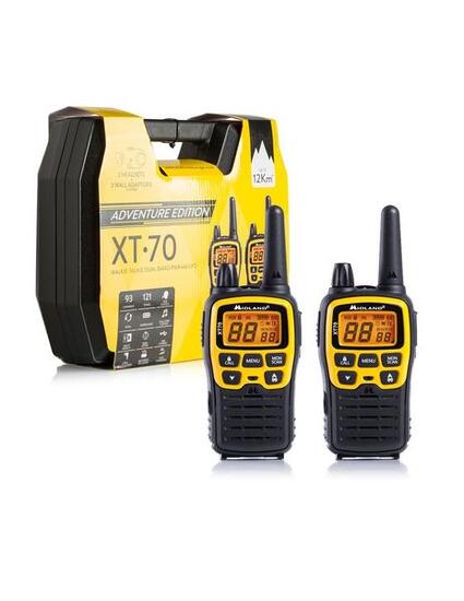 Talkie walkie Midland XT70 ADVENTURE valise complète 2 pmr446