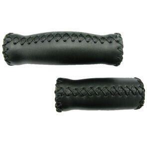 Grips Cuir 92/127Mm Noir (Paire)