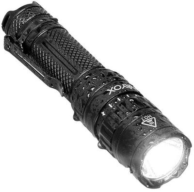 Vayox va0077 handmatige zaklamp. oplaadbaar. 1500lm