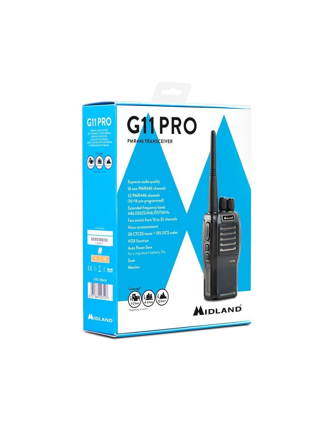 Walkie talkie Midland G11 Pro: Comunicación Compacta y Profesional 5/7