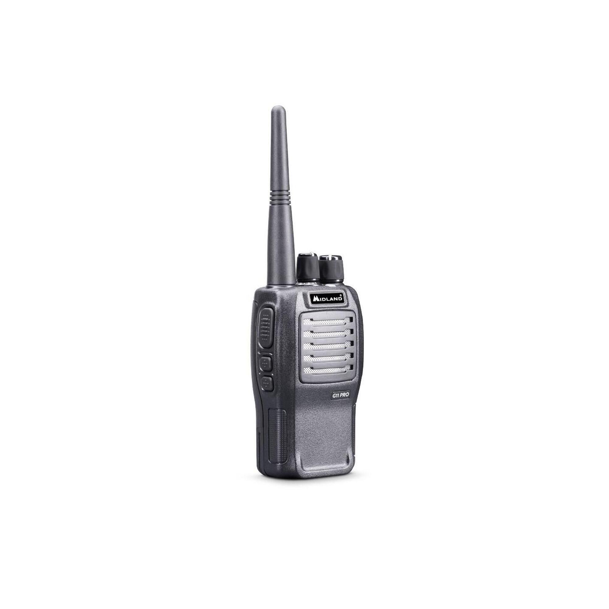 Midland - Talkie-walkie Midland G11 Pro 16 Mémoires, Châssis Aluminium - Talkie-walkie - Noir - Taille Unique - Decathlon
