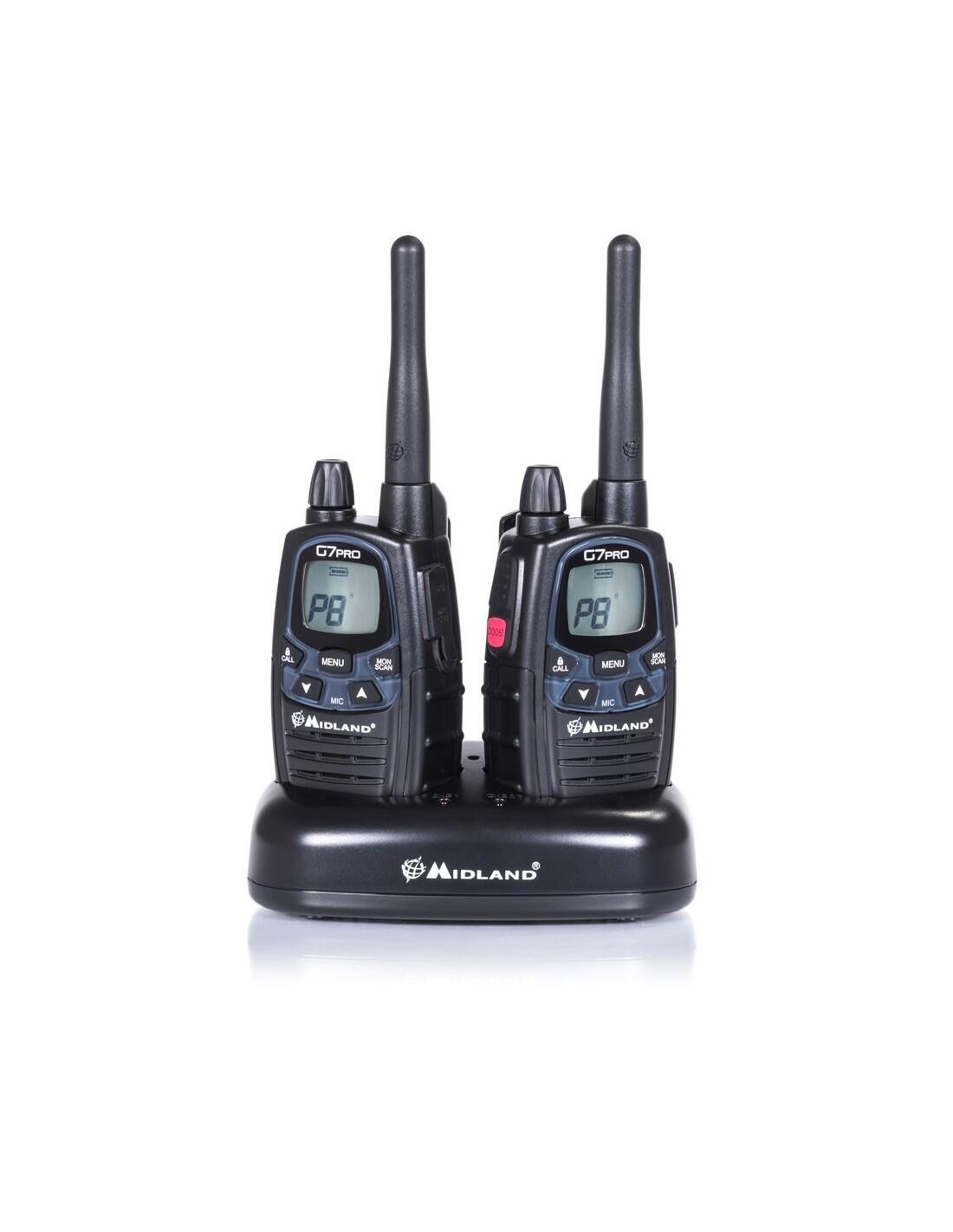 G7 PRO Work Edition Pack de 2 talkies walkies MIDLAND G7PRO et micro oreillettes 2/7