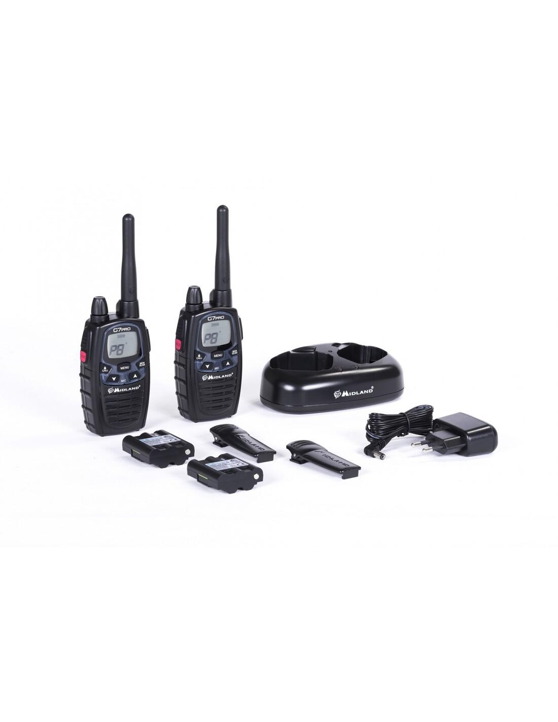G7 PRO Work Edition Pack de 2 talkies walkies MIDLAND G7PRO et micro oreillettes 3/7