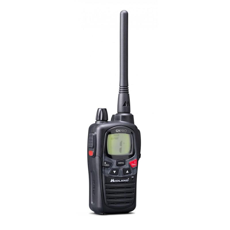 Maleta de 4 walkie talkies MIDLAND G9PRO Valibox  4 RADIOS