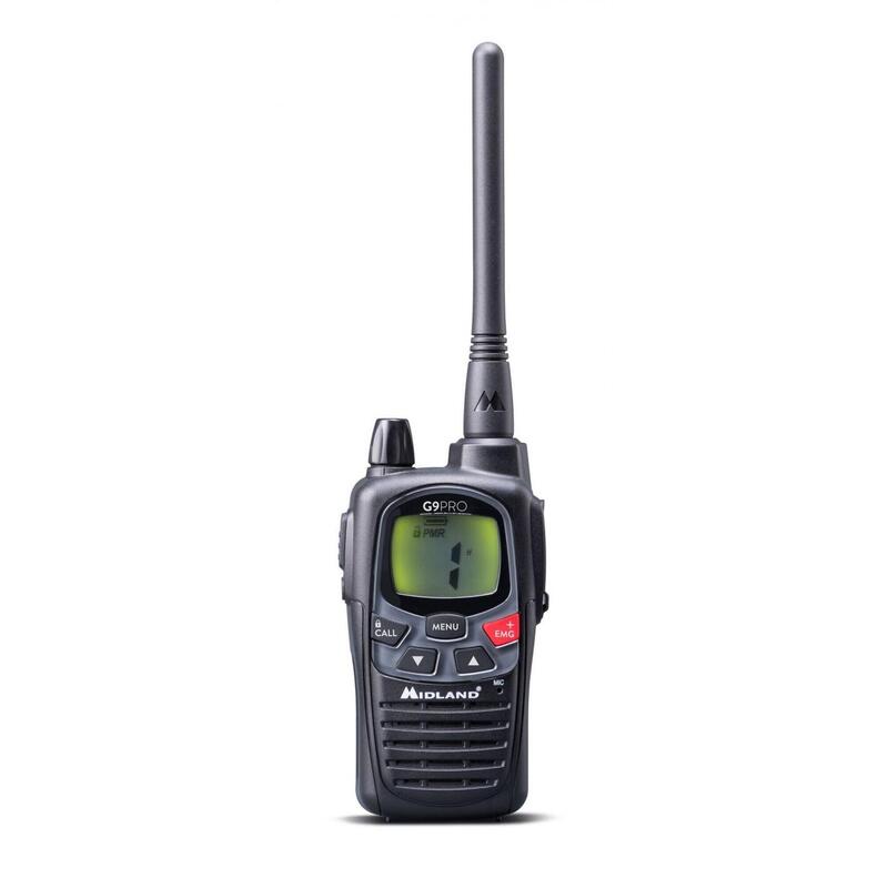 Maleta de 4 walkie talkies MIDLAND G9PRO Valibox  4 RADIOS