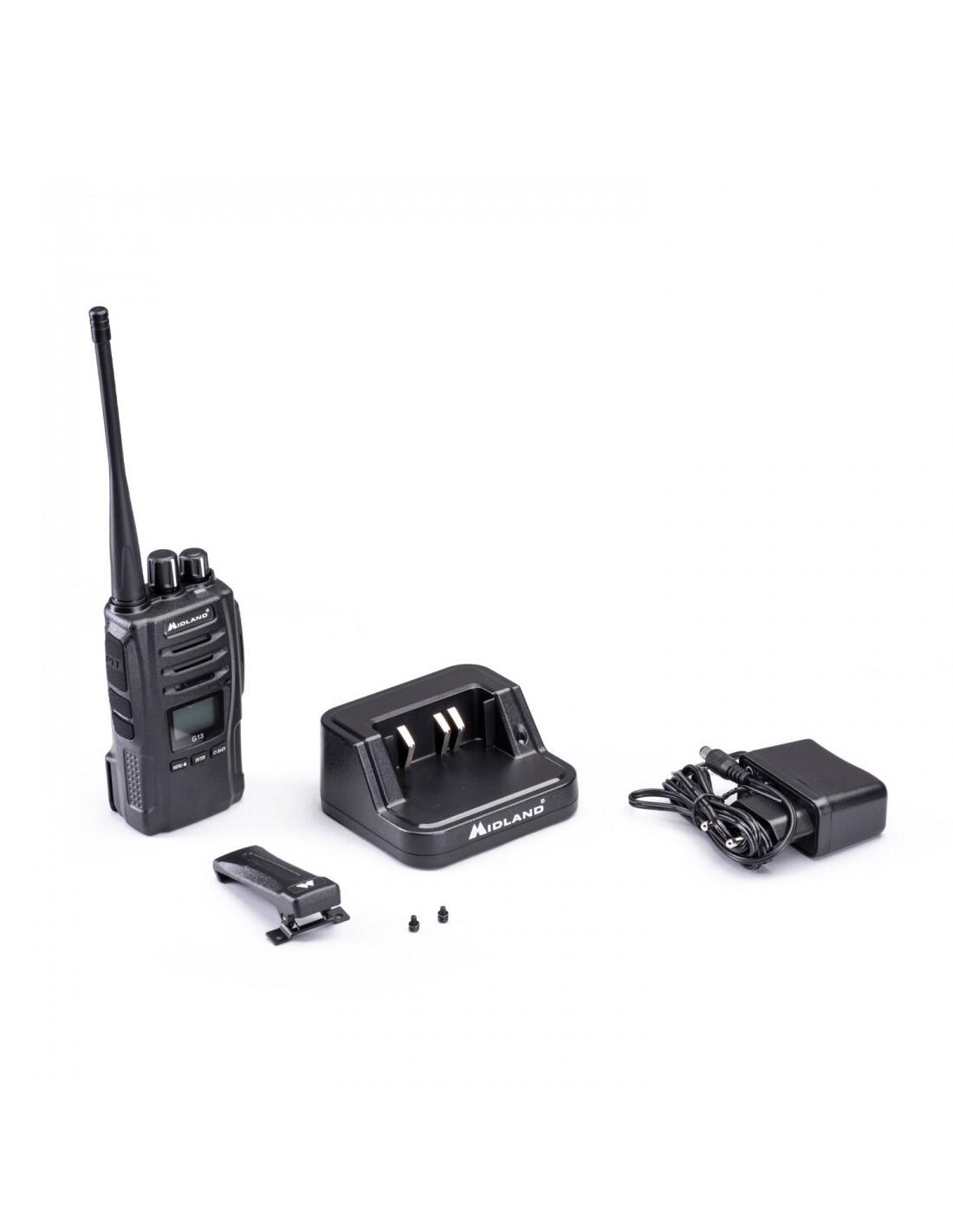 Walkie talkie MIDLAND Midland G13, robusto, boton emergencia programable 3/7